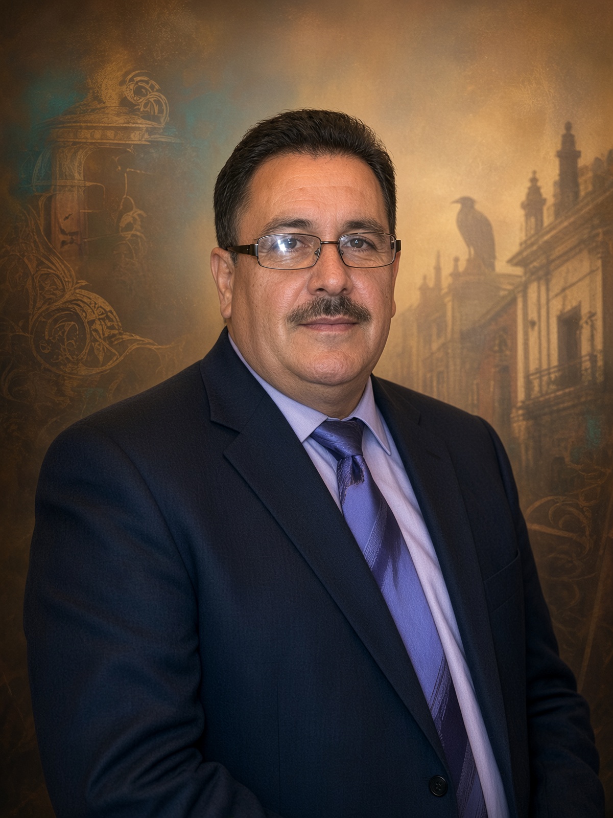 Retrato de Santos Javier Garza García