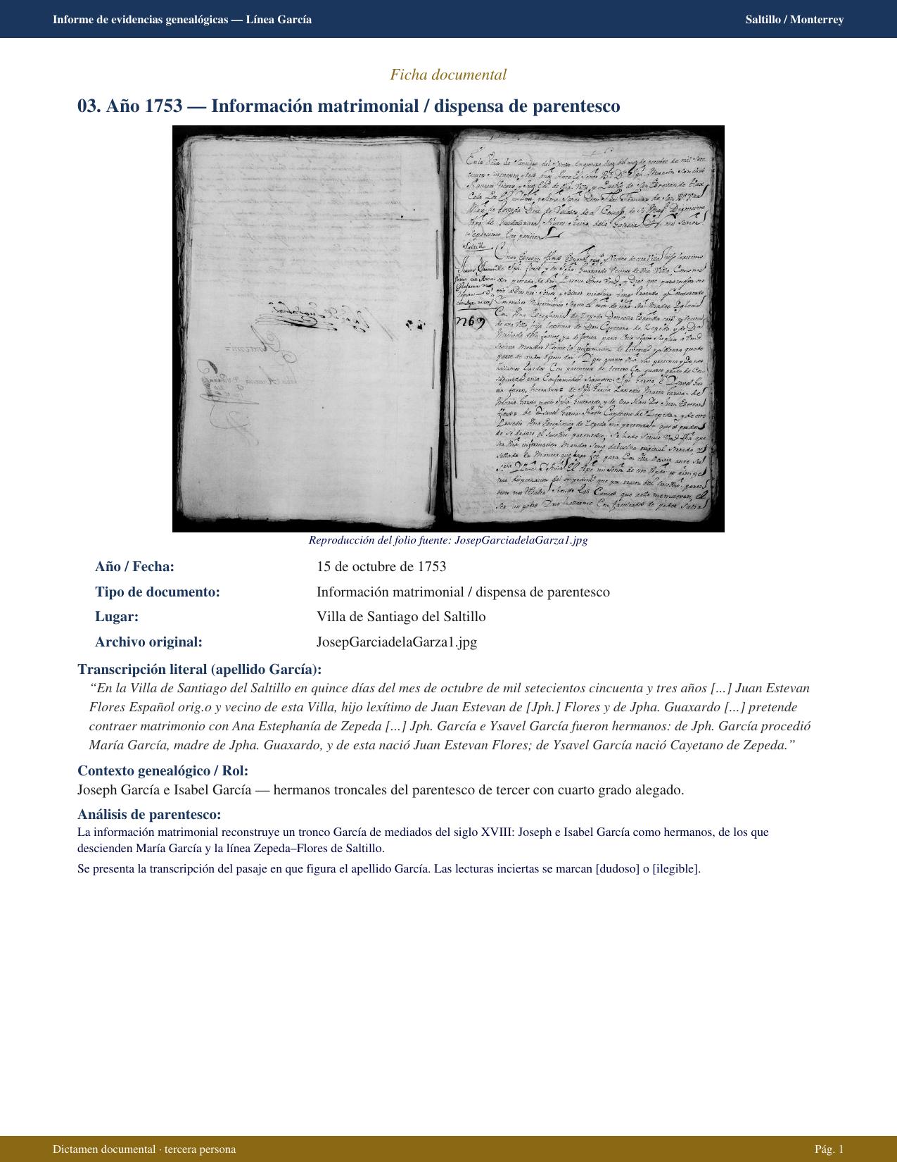 Joseph García e Isabel García