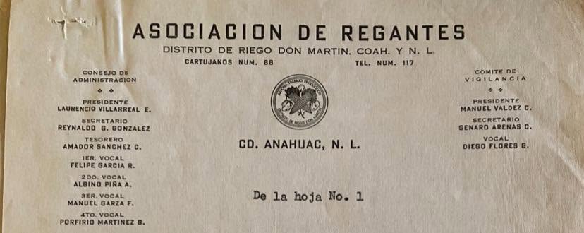 Fotografía: Documento/fotografía con el nombre «Manuel Garza F.»